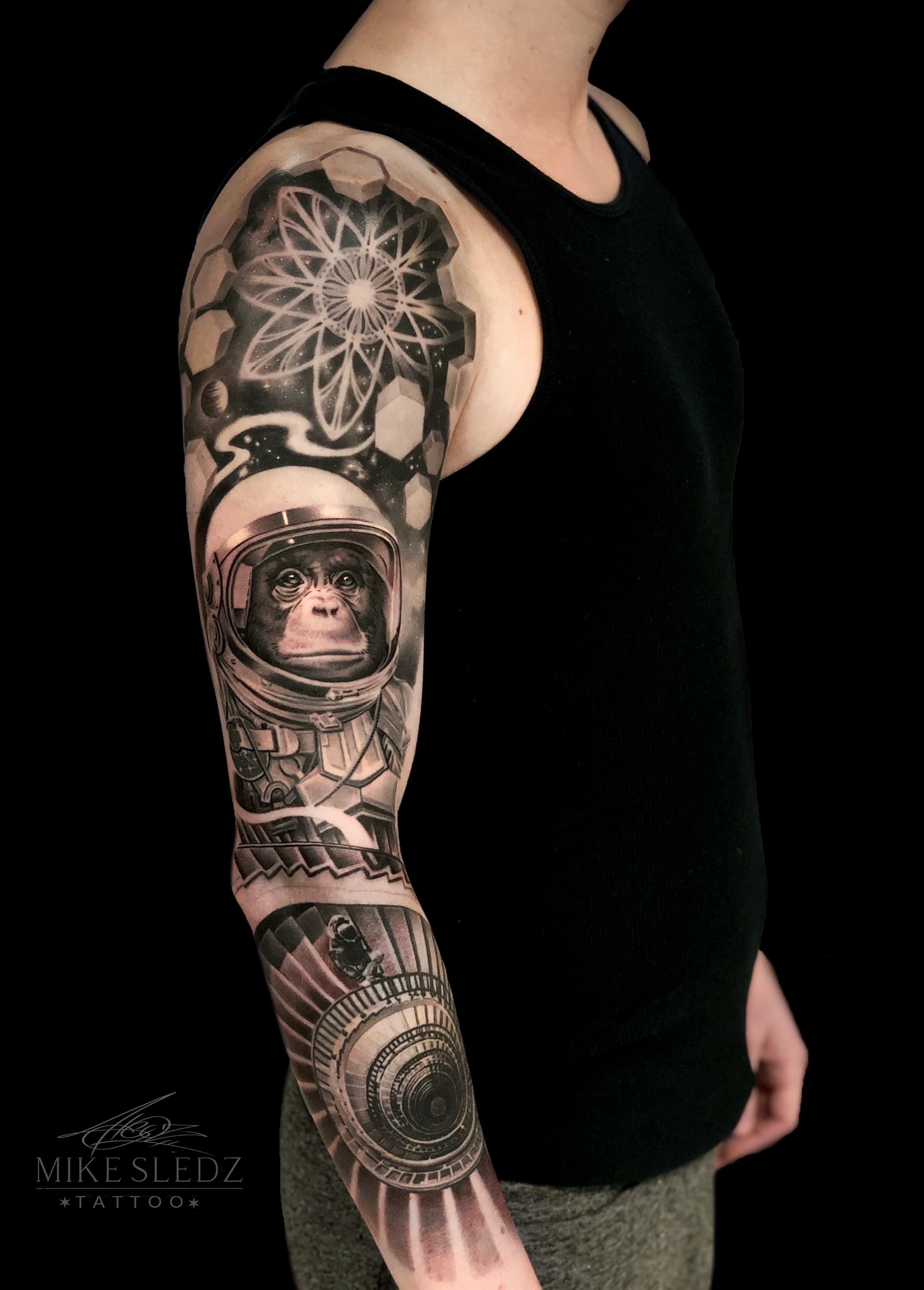 Mike Wazowski tattoo by Kozo Tattoo  Post 31402  Tattoos Movie tattoos  Wolf tattoo design